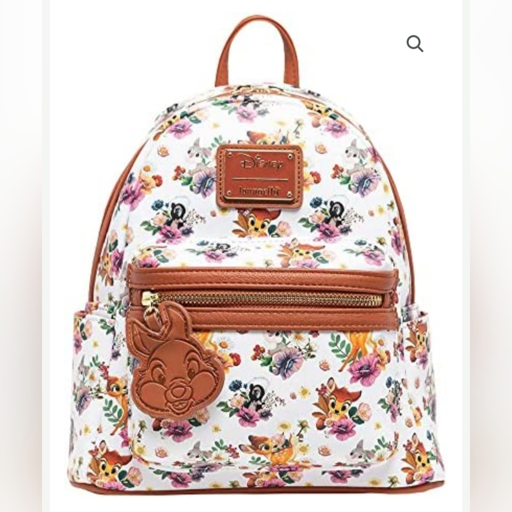 Loungefly Disney Bambi Flower and Thumper Autumn Fall Floral Mini Backpack RARE